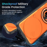 Magnetisk Cover til Honor Magic7 Lite 5G / X60 Pro 5G / X9c 5G Skydelåg til Kamera TPU+PC Telefoncover med Roterende Stander