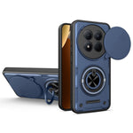 Magnetic Case for Honor Magic7 Lite 5G / X60 Pro 5G / X9c 5G Sliding Camera Cover TPU+PC Phone Cover with Rotating Kickstand