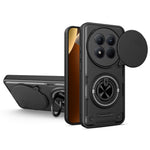 Magnetisk Cover til Honor Magic7 Lite 5G / X60 Pro 5G / X9c 5G Skydelåg til Kamera TPU+PC Telefoncover med Roterende Stander