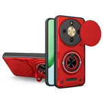 Magnetic Case for Honor Magic8 Lite 5G / X9d 5G / X70 5G Sliding Camera Cover TPU+PC Phone Cover with Rotating Kickstand
