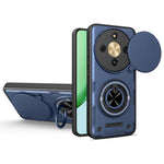 Magnetic Case for Honor Magic8 Lite 5G / X9d 5G / X70 5G Sliding Camera Cover TPU+PC Phone Cover with Rotating Kickstand