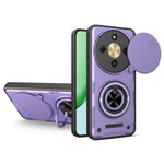 Magnetic Case for Honor Magic8 Lite 5G / X9d 5G / X70 5G Sliding Camera Cover TPU+PC Phone Cover with Rotating Kickstand