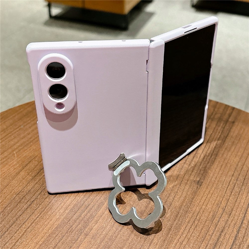For Samsung Galaxy Z Fold8 Case Heart Clover Kickstand PC Phone Cover with Screen Protector