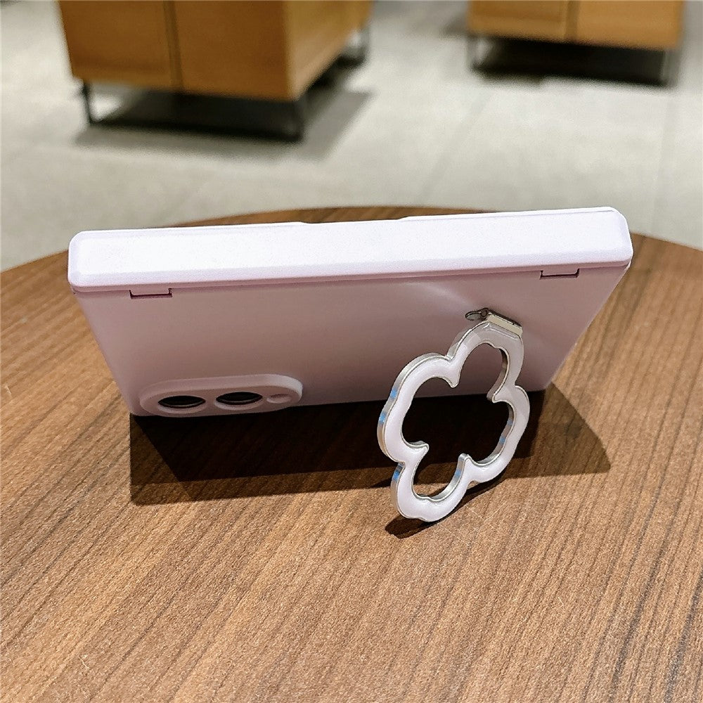 For Samsung Galaxy Z Fold8 Case Heart Clover Kickstand PC Phone Cover with Screen Protector