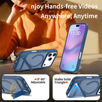 Til iPhone 18 Pro Max / 17 Pro Max Magnetisk Cover Ring Kickstand PC + TPU Skin Touch Telefoncover