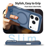 Til iPhone 18 Pro Max / 17 Pro Max Magnetisk Cover Ring Kickstand PC + TPU Skin Touch Telefoncover