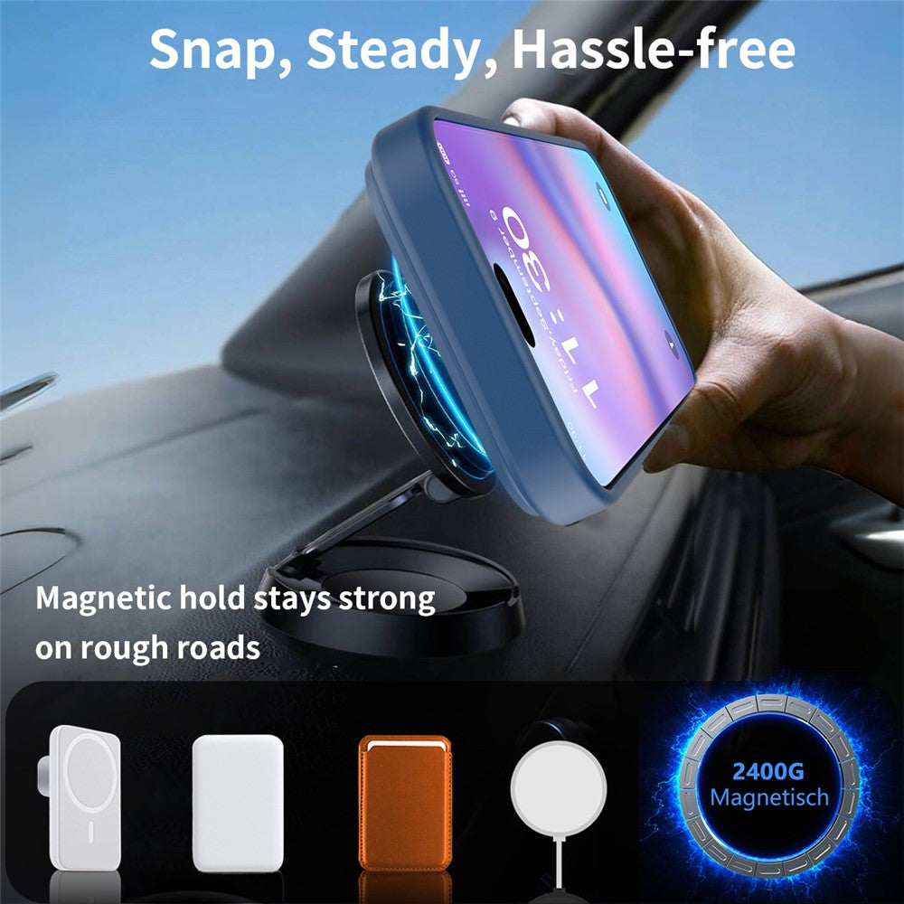 Til iPhone 18 Pro Max / 17 Pro Max Magnetisk Cover Ring Kickstand PC + TPU Skin Touch Telefoncover