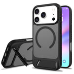 For iPhone 18 Pro / 17 Pro Magnetic Case Ring Kickstand PC + TPU Skin Touch Phone Cover
