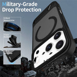 For iPhone 18 Pro / 17 Pro Magnetic Case Ring Kickstand PC + TPU Skin Touch Phone Cover
