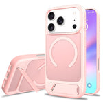 For iPhone 18 Pro / 17 Pro Magnetic Case Ring Kickstand PC + TPU Skin Touch Phone Cover