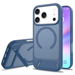 For iPhone 18 Pro / 17 Pro Magnetic Case Ring Kickstand PC + TPU Skin Touch Phone Cover