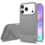 For iPhone 18 Pro / 17 Pro Magnetic Case Ring Kickstand PC + TPU Skin Touch Phone Cover