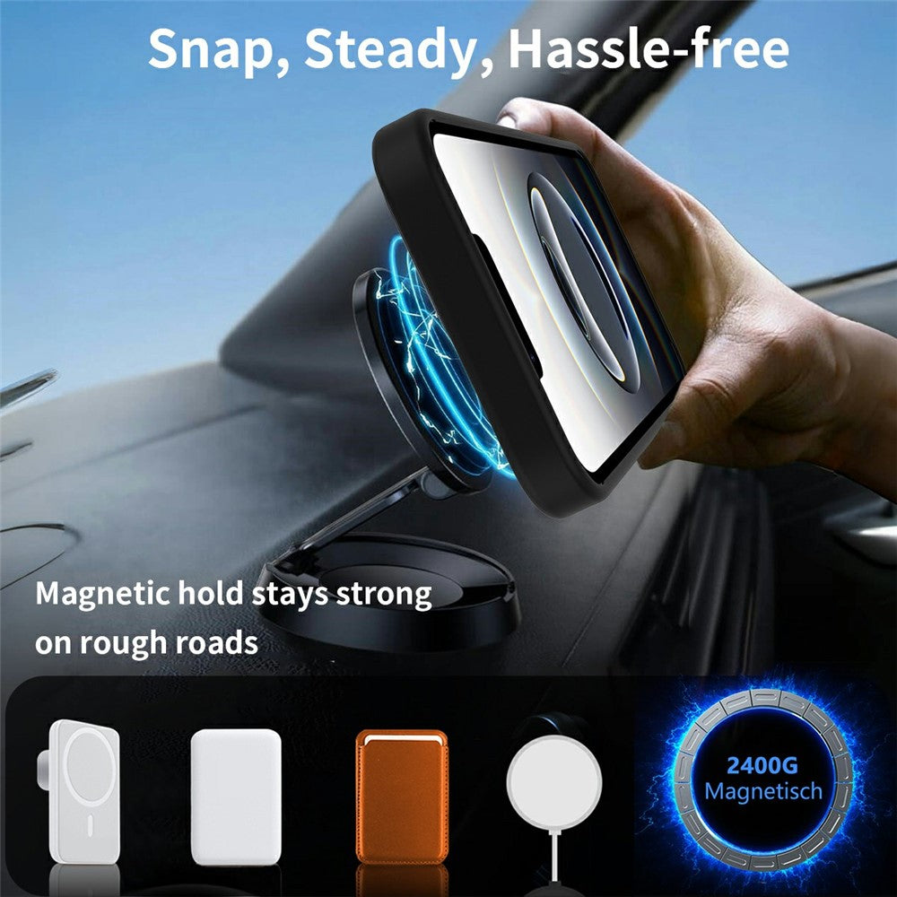 For iPhone 17th / 16th Magnetic Case Ring Kickstand PC + TPU Skin Touch Phone Cover