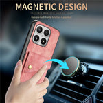 For Xiaomi 17 Case with Tempered Glass Screen Protector Card Holder Retro PU Leather Phone Back Cover