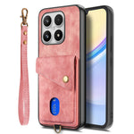 Xiaomi 17-skal med skärmskydd i härdat glas, korthållare, retro bakstycke i PU-läder
