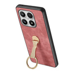 For Xiaomi 17 Case with Tempered Glass Screen Protector Folding Kickstand Retro Leather Phone Back Cover