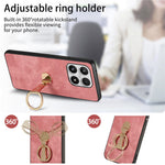 For Xiaomi 17 Case with Tempered Glass Screen Protector Folding Kickstand Retro Leather Phone Back Cover