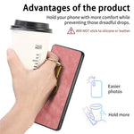 For Xiaomi 17 Case with Tempered Glass Screen Protector Folding Kickstand Retro Leather Phone Back Cover