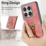 For Xiaomi 17 Case with Tempered Glass Screen Protector Folding Kickstand Retro Leather Phone Back Cover