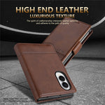 AZNS For Samsung Galaxy Z Fold8 Case Cowhide Texture PU Leather Wallet Phone Cover