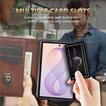AZNS For Samsung Galaxy Z Fold8 Case Cowhide Texture PU Leather Wallet Phone Cover