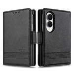 AZNS For Samsung Galaxy Z Fold8 Case Cowhide Texture PU Leather Wallet Phone Cover