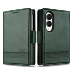 AZNS For Samsung Galaxy Z Fold8 Case Cowhide Texture PU Leather Wallet Phone Cover