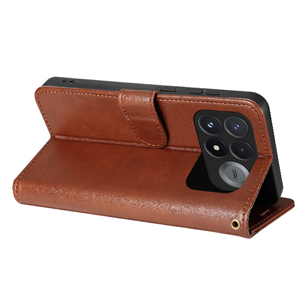 AZNS For Xiaomi Poco F9 Pro 5G / Redmi K100 Pro 5G (China) Case Anti-Scratch PU Leather Stand Wallet Phone Cover