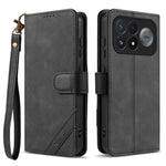 AZNS A2 for Xiaomi Poco F9 Pro 5G / Redmi K100 Pro 5G (China) Leather Case with Wrist Strap RFID Blocking Wallet Stand Phone Cover