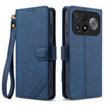 AZNS A2 for Xiaomi Redmi K100 Pro Max 5G (China)  /  Poco F9 Ultra 5G Leather Case with Wrist Strap RFID Blocking Wallet Stand Phone Cover