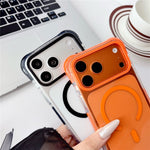 Til iPhone 18 Pro Max / 17 Pro Max Cover Kompatibel med MagSafe Airbag Stødsikker PC + TPU Gennemsigtigt Telefoncover