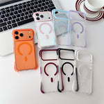Til iPhone 18 Pro Max / 17 Pro Max Cover Kompatibel med MagSafe Airbag Stødsikker PC + TPU Gennemsigtigt Telefoncover