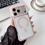 Til iPhone 18 Pro Max / 17 Pro Max Cover Kompatibel med MagSafe Airbag Stødsikker PC + TPU Gennemsigtigt Telefoncover