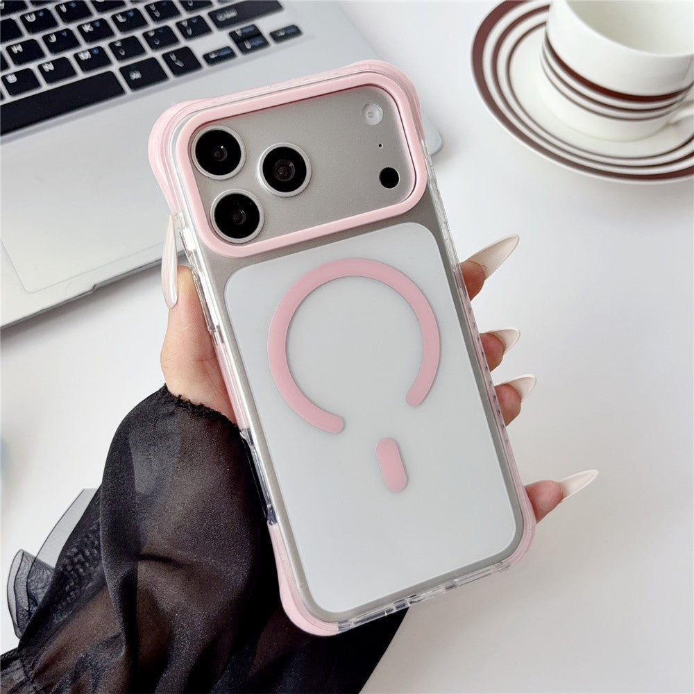 Til iPhone 18 Pro Max / 17 Pro Max Cover Kompatibel med MagSafe Airbag Stødsikker PC + TPU Gennemsigtigt Telefoncover