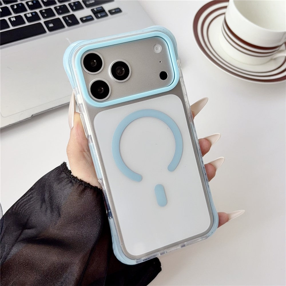 Til iPhone 18 Pro Max / 17 Pro Max Cover Kompatibel med MagSafe Airbag Stødsikker PC + TPU Gennemsigtigt Telefoncover