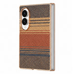 For Samsung Galaxy Z Fold8 Magnetic Case Aramid Fiber Pattern Shockproof PC Phone Cover with Screen Protector