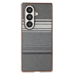 For Samsung Galaxy Z Fold8 Ultra Magnetic Case Aramid Fiber Pattern Shockproof PC Phone Cover with Screen Protector
