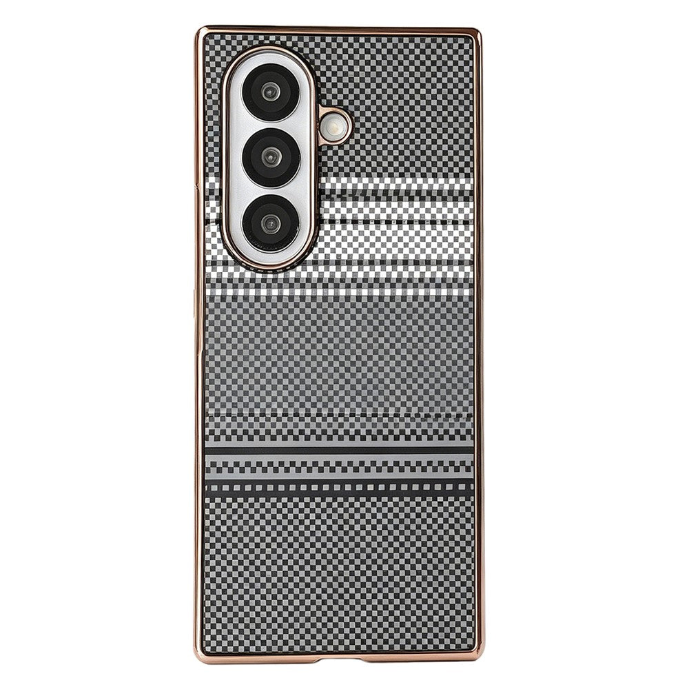 For Samsung Galaxy Z Fold8 Ultra Magnetic Case Aramid Fiber Pattern Shockproof PC Phone Cover with Screen Protector