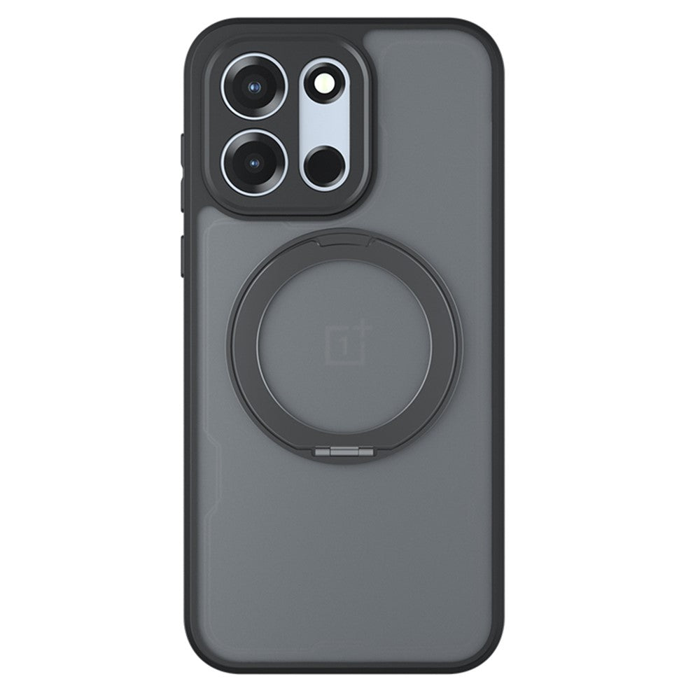 OnePlus Turbo 6 5G / Turbo 6V 5G Matt Skin-touch Magnetiskt Skal 360° Roterande Stöd Stötsäkert TPU + PC mobilskal