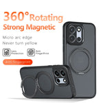 OnePlus Turbo 6 5G / Turbo 6V 5G Matt Skin-touch Magnetiskt Skal 360° Roterande Stöd Stötsäkert TPU + PC mobilskal
