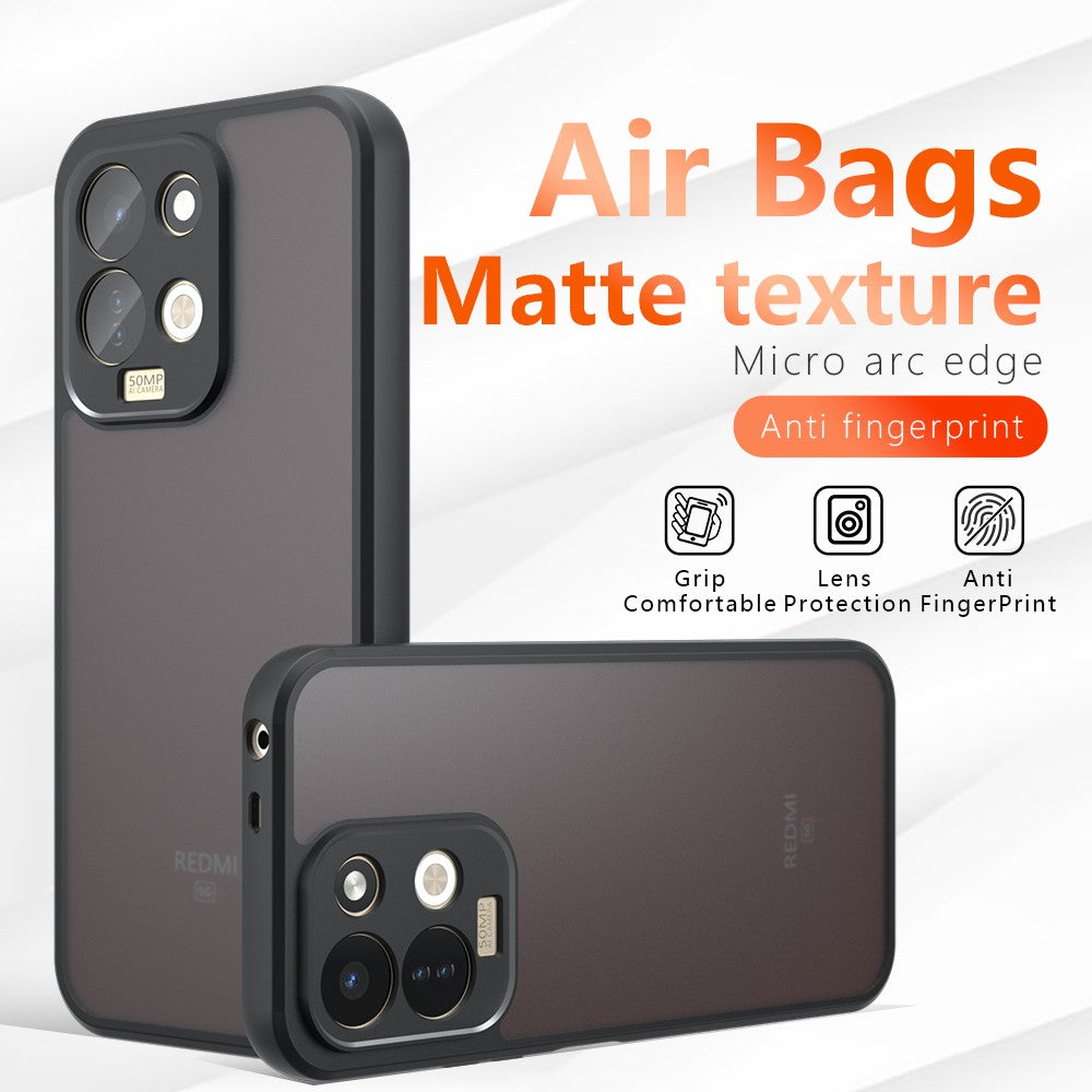 Xiaomi Redmi Note 17 4G (Global) / Note 17 5G (Global) / Note 17 (Indien/Kina) 5G-cover med touchfunktion, TPU + mat PC-bagside