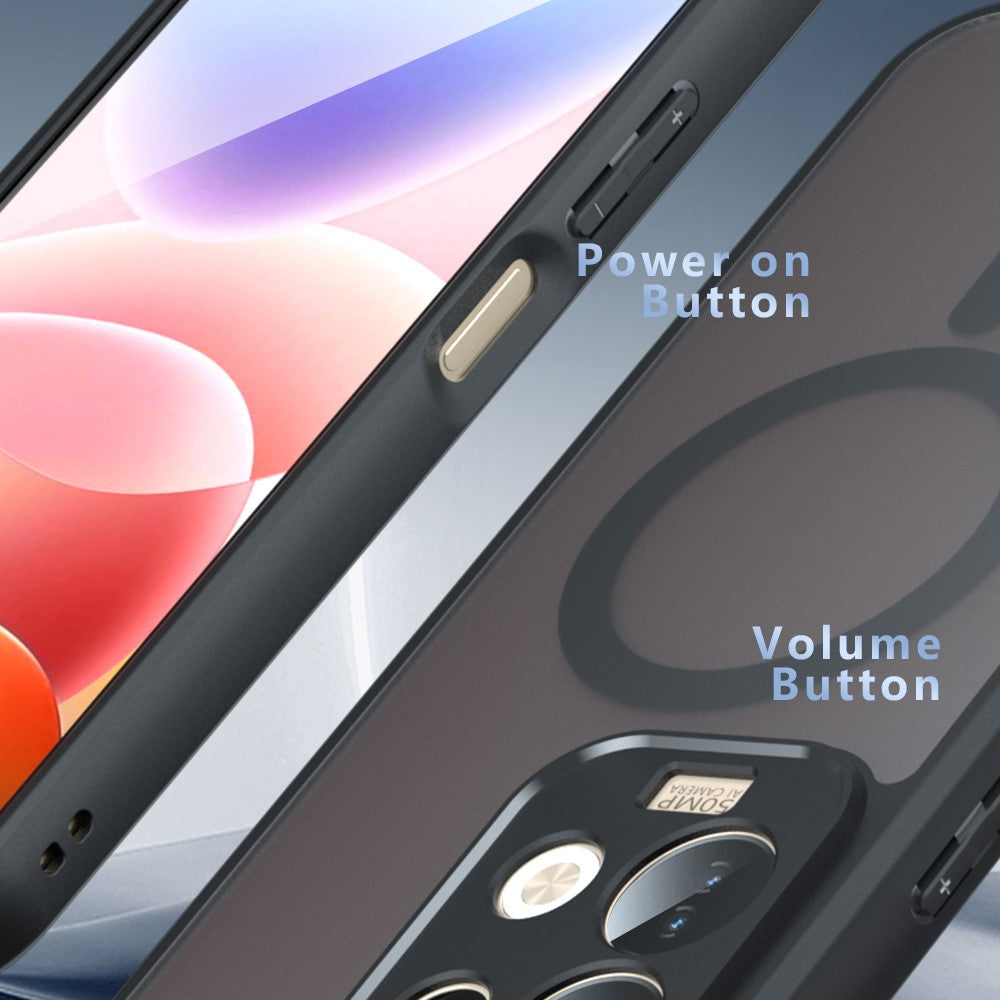 For Xiaomi Redmi Note 17 4G (Global) / Note 17 5G (Global) / Note 17 (India / China) 5G Magnetic Case TPU + PC Matte Skin Touch Phone Cover