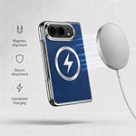 For iPhone Fold Magnetic Case Leather + PC Phone Protective Cover Built-in Screen Protector