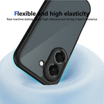 For Honor X7e 4G Matte Phone Case Semi-transparent Black Skin-friendly TPU PC Cover