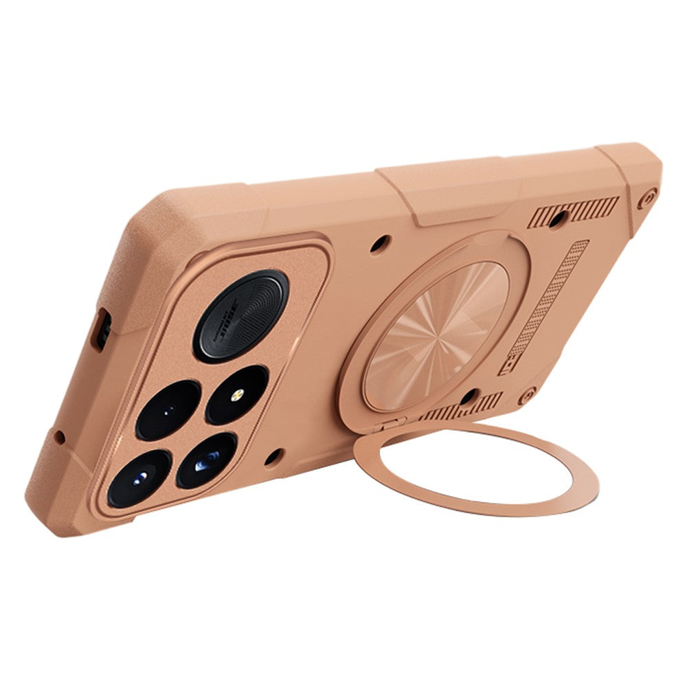 For Xiaomi Redmi K100 Pro Max 5G Magnetic Case 360° Rotating Ring Kickstand TPU Phone Cover