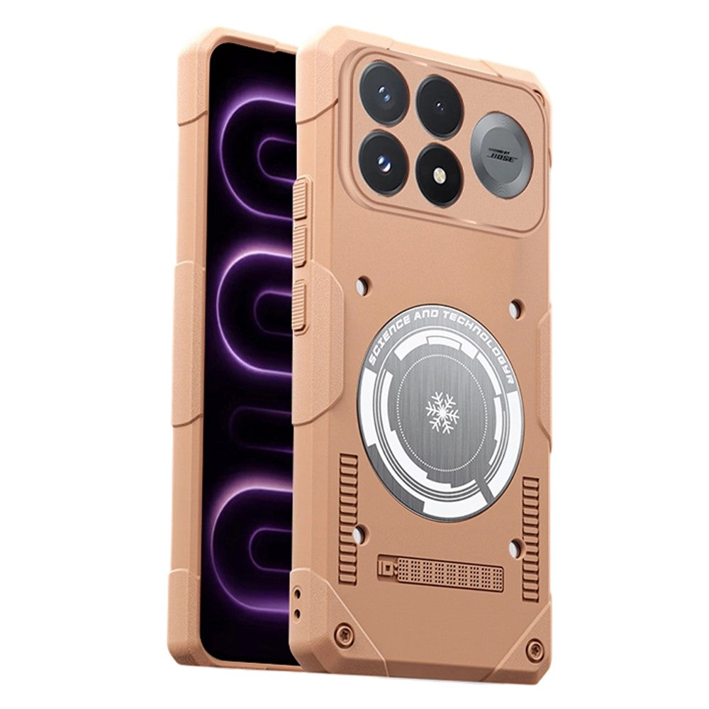 For Xiaomi Redmi K100 Pro 5G Case Graphene Cooling TPU + PC Armor Shockproof Phone Cover