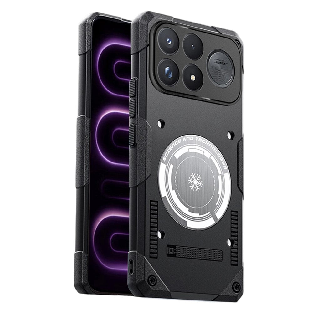 For Xiaomi Redmi K100 Pro Max 5G Case Graphene Cooling TPU + PC Armor Shockproof Phone Cover