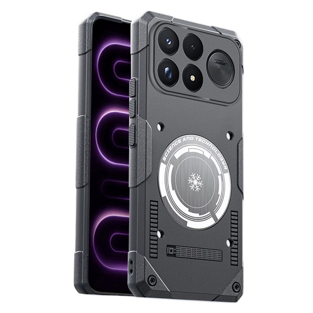 For Xiaomi Redmi K100 Pro Max 5G Case Graphene Cooling TPU + PC Armor Shockproof Phone Cover