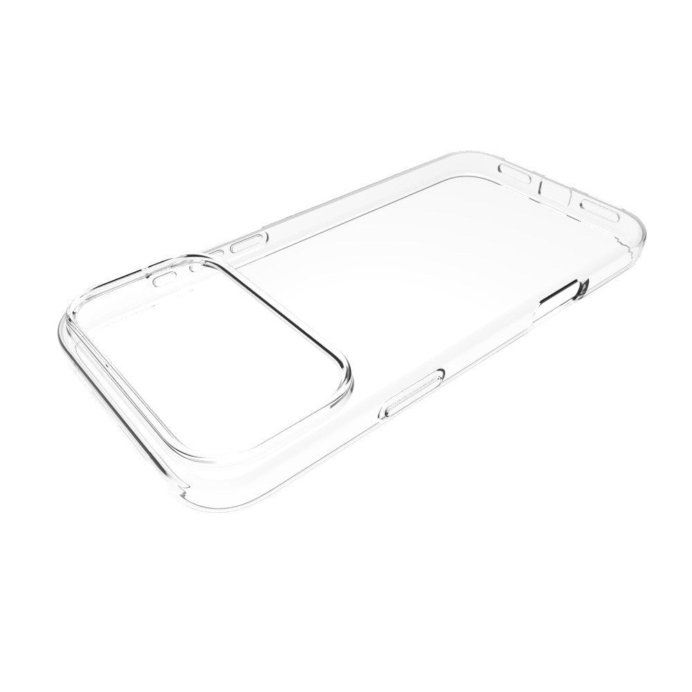 Cover til iPhone 18 Pro, 1,0 mm klart TPU-mobilcover + hærdet anti-spy-skærmfilm + beskyttelse til kameralinse