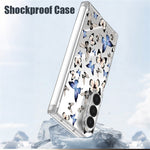 For Samsung Galaxy Z Fold7 5G Case Butterfly Pattern Printing Transparent PC Magnetic Hinge Shockproof Phone Cover